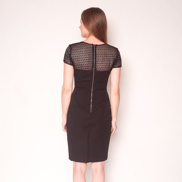 ROLAND MOURET Banana Republic Sheath Black Dress - Picture 4 of 7